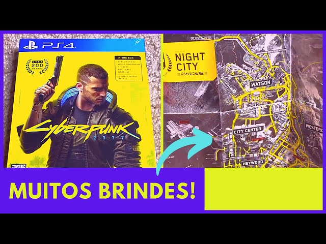 Cyberpunk 2077 PS4 UNBOXING - PT-BR REACT