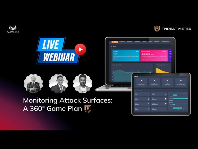 Monitoring Attack Surfaces: A 360° Game Plan | Sumeru Information Security Webinar