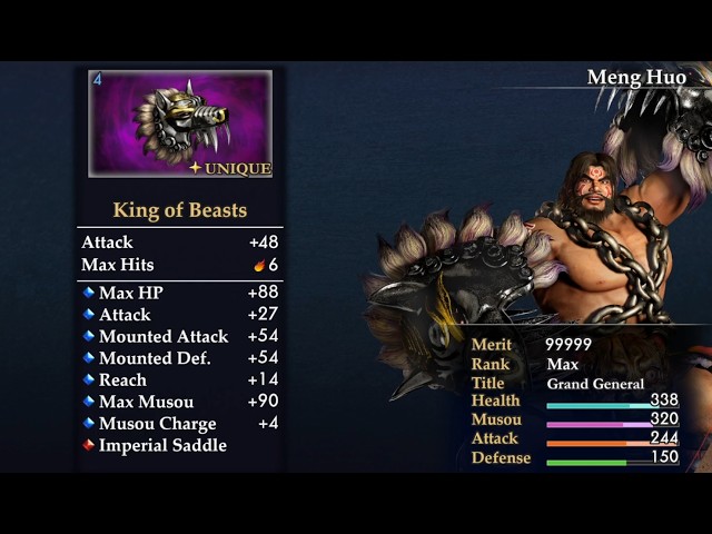 OP Invincible Mounted Attack Build (Works in Chaos Classic) - Dynasty Warriors 3 Remastered