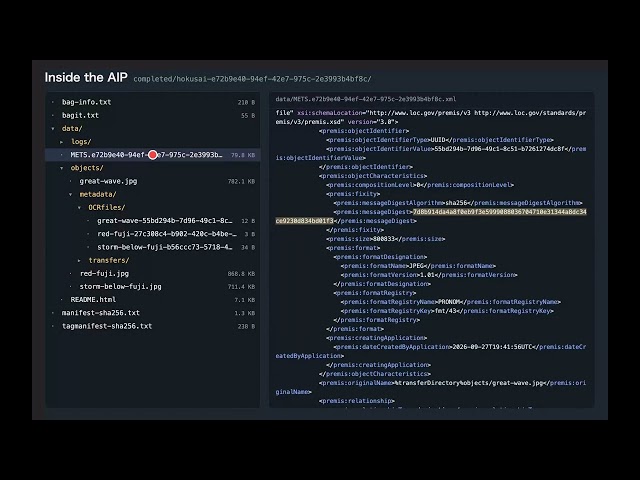 [Demo] a3m — Create an AIP with Docker and Look Inside