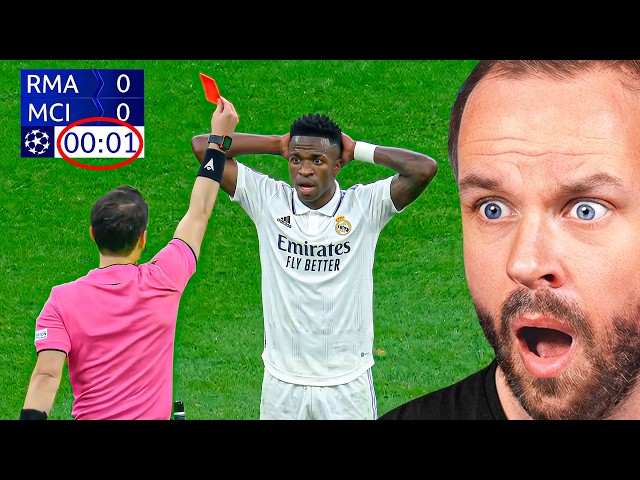 Fastest Red Cards In Football History