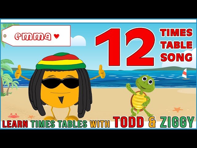 12 Times Table Song (Learning is Fun The Todd & Ziggy Way!)