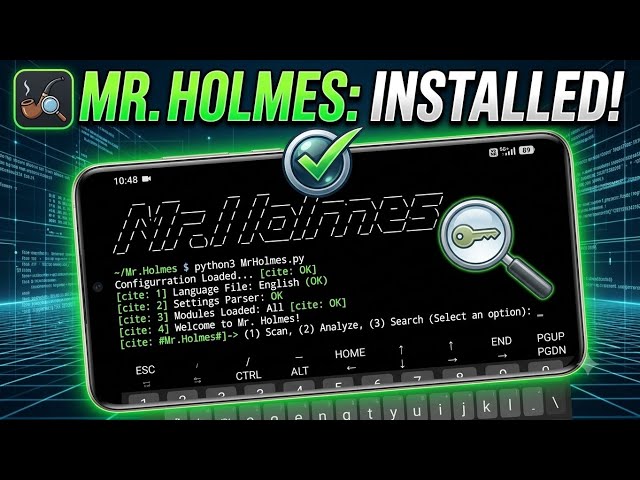 How to Install Mr. Holmes Tool in Termux (100% Working) | Fix KeyError Settings