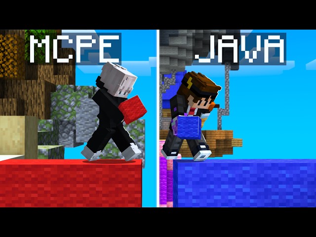 Java VS Bedrock Bedwars RACE!