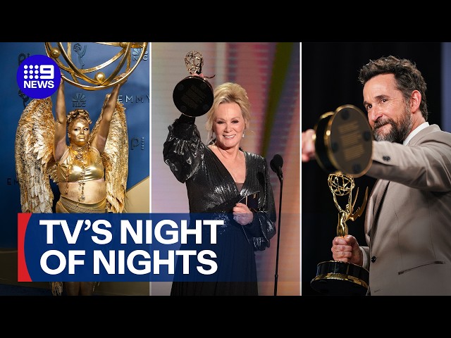 Emmy Awards recap: Jean Smart makes history; Taylor Swift's SVU cameo | 9 News Australia