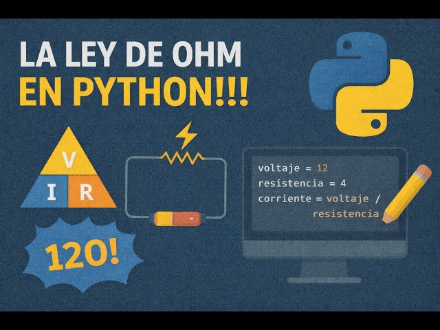 LA LEY DE OHM EN PYTHON!!!-Ejercicios en python #python  #curso #programacion #ingenieria #tutorial