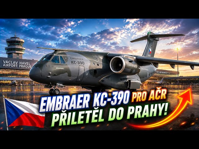 📸 Nový Embraer KC-390 pro AČR v Praze! (LKPR) 🇨🇿✨