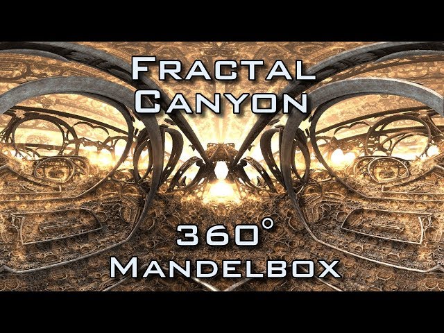 360° Fractal Canyon - Mandelbulb 3D fractal VR 4K