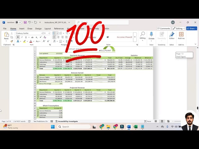 New Perspectives Office 365/2021 | Modules 1-4: SAM Integration Project 1a #WellpointMedicalClinic