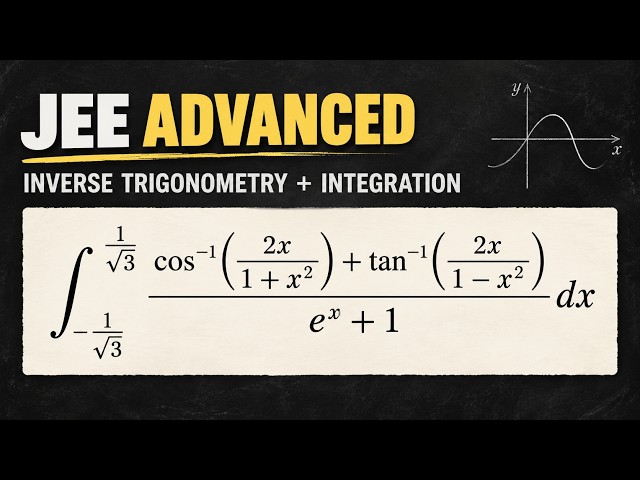 JEE Advanced Integration 🔥 | Inverse Trigonometry Trick | Definite Integral