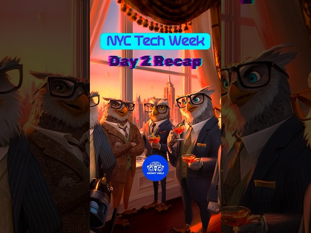 Here’s a recap of day 2 NYC Tech Week. 500 events in 1 day! #techweek #NYCTechWeek #NYC #Networking