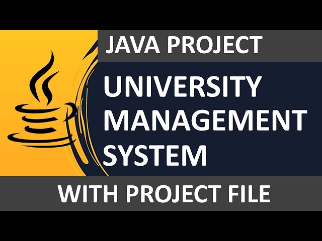 1/14 - University Management System | Java Project | Introduction