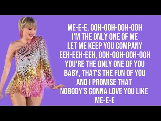 Taylor Swift - Me (Lyrics)