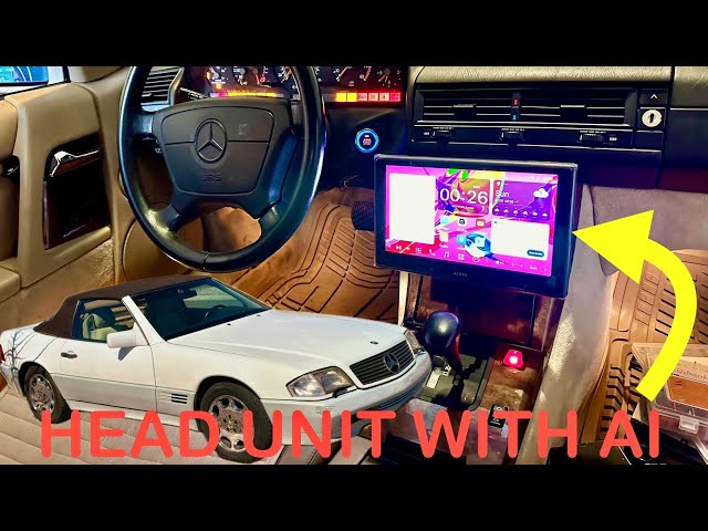 Installing 10 inch Head Unit in The $425 Rare Classic Mercedes. ATOTO X10 With AI
