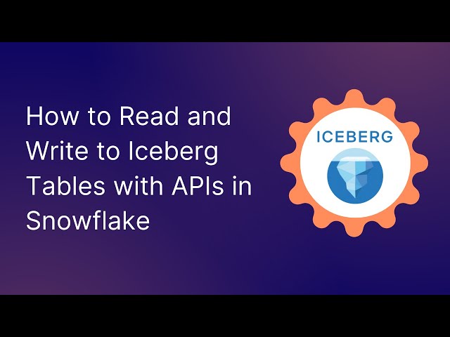 No Code API Tutorial: How to Read and Write to Iceberg Tables with REST APIs in Snowflake