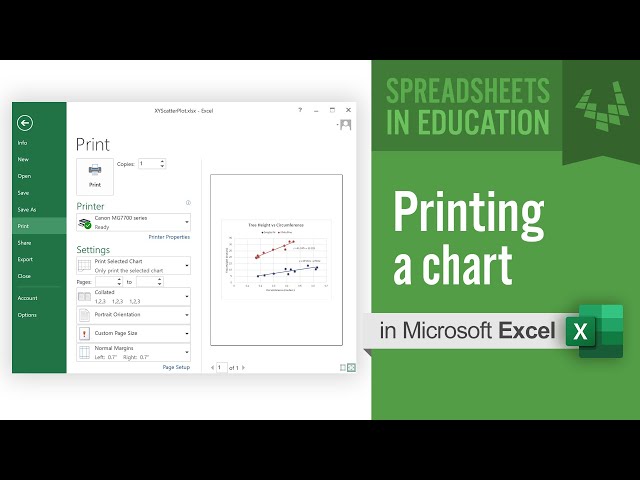 Printing a Chart in Excel