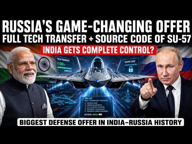 Why is Putin Giving India the Su-57 Source Code & Export Rights? US & EU Warned!