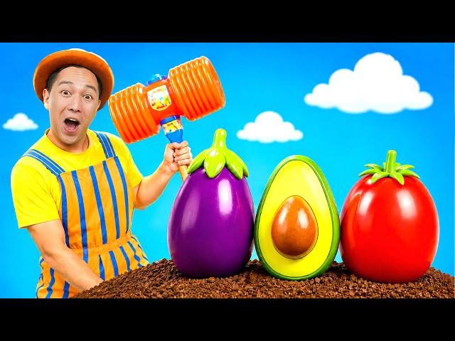 Healthy Vegetables in Surprise Eggs 🥕🥚 | TigiBoo | Nursery Rhymes