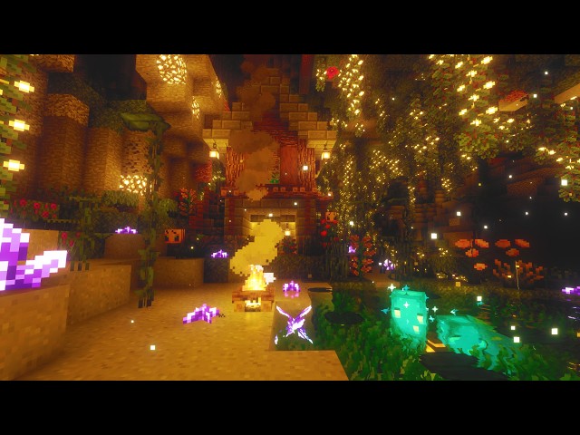 The night is calling you...(Minecraft Music With Rain & Ambience) [4K 60FPS]