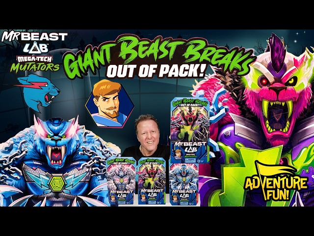 MrBeast Lab Mega-Tech Mutators Panther, NecroClaw & Silver-Byte MrBeast Toys Review!
