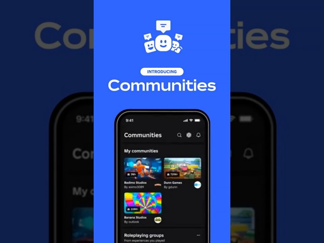 #Roblox Groups are now Communities, with new features and Forums coming soon! 👥