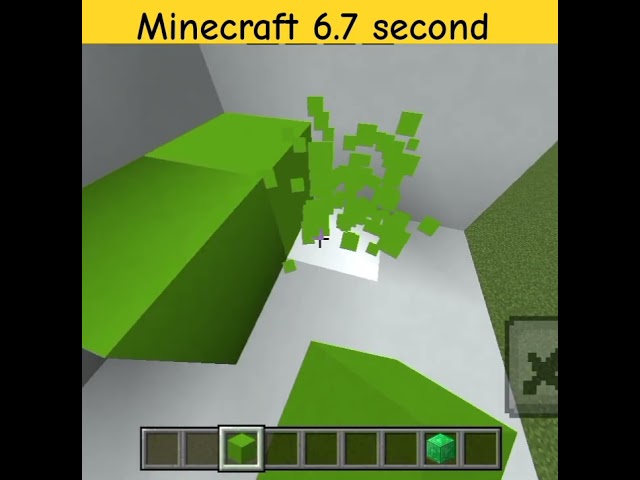 minecraft 6.7 second #shorts #viral #trending #shortsfeed