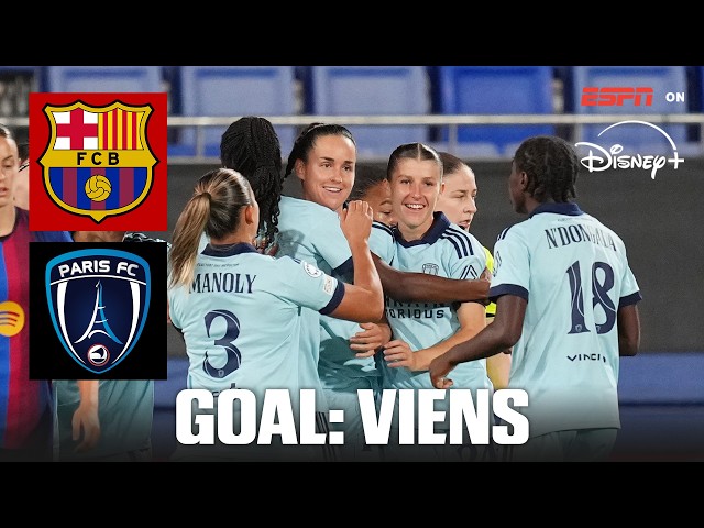 GOAL! 0-1: Paris FC take SHOCK lead vs. Barcelona | UEFA Women’s Champions League