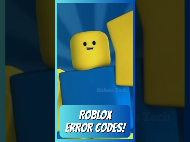 Roblox all the errors explained! #shorts #roblox