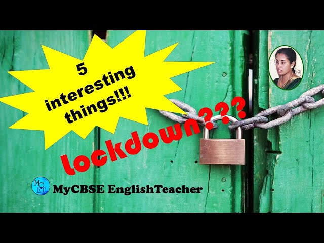 5 interesting things during lockdown