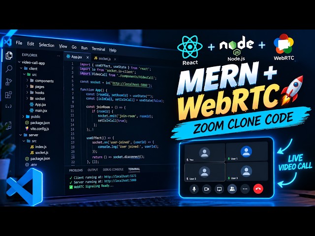 How WebRTC Video Calling Apps ACTUALLY Work! (Full Stack Guide)