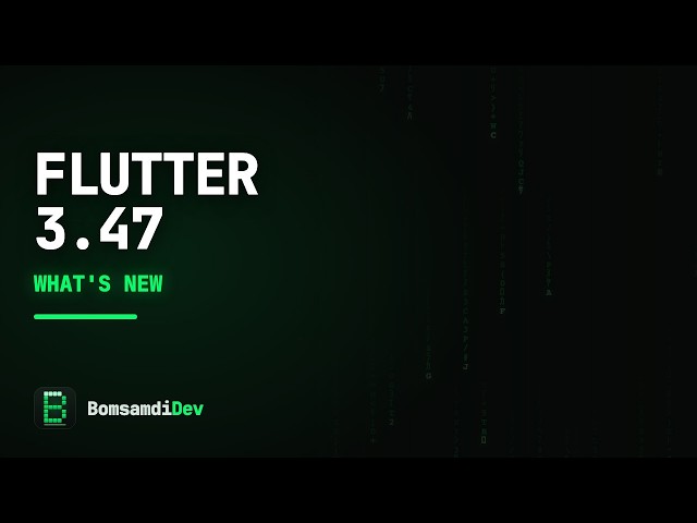 Flutter 3.47: ImageIcon Keeps Its Colours, and AnimatedCrossFade Clips