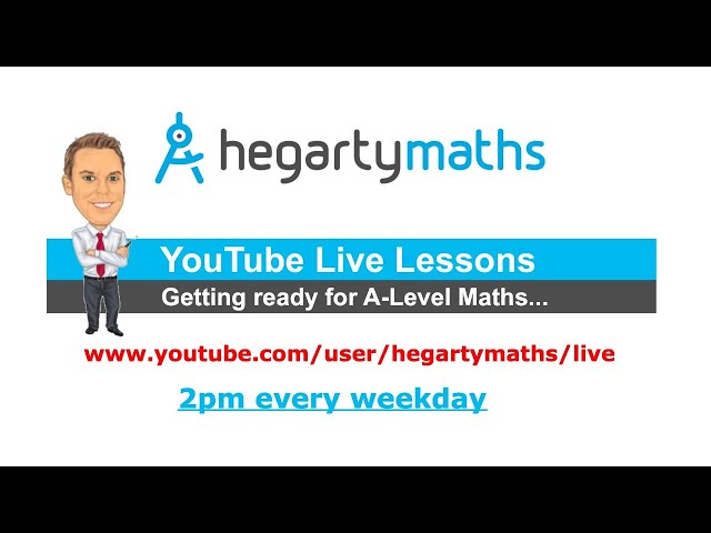 Equation of a line - 1 (Lesson 20) - A-Level prep with Mr Hegarty!