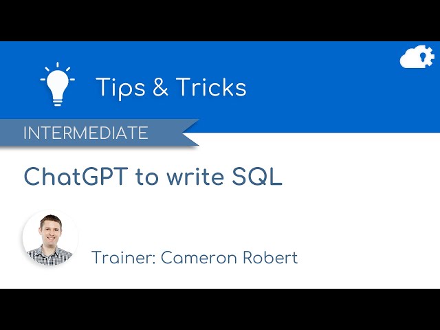 Use ChatGPT to write SQL in Salesforce Marketing Cloud