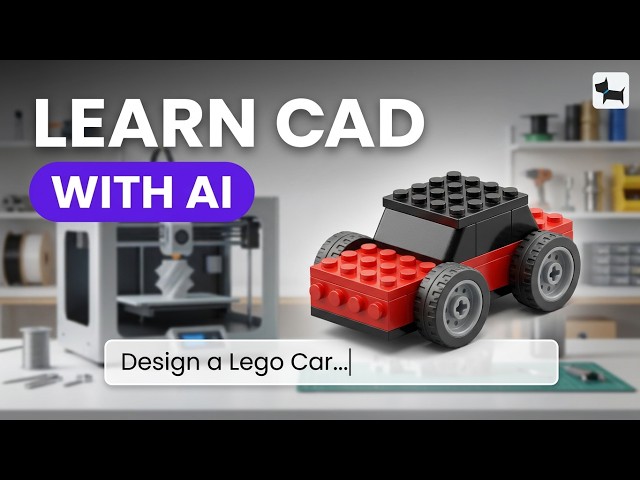 I Built This 3D Model with One Sentence (Text-to-CAD)