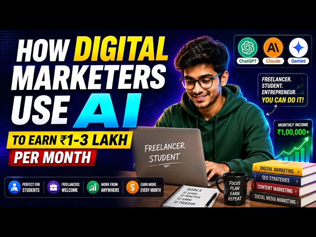 How Digital Marketers Use ChatGPT, Claude & Gemini to Earn ₹1 to 3 Lakh Per Month