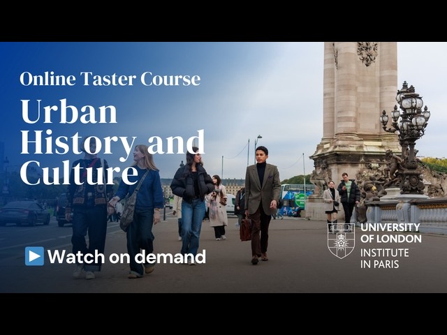 MA Urban History and Culture - Taster Course