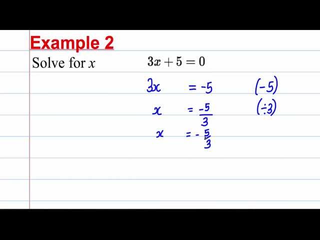 GCSE Maths Revision - Solving Linear Equations (1)