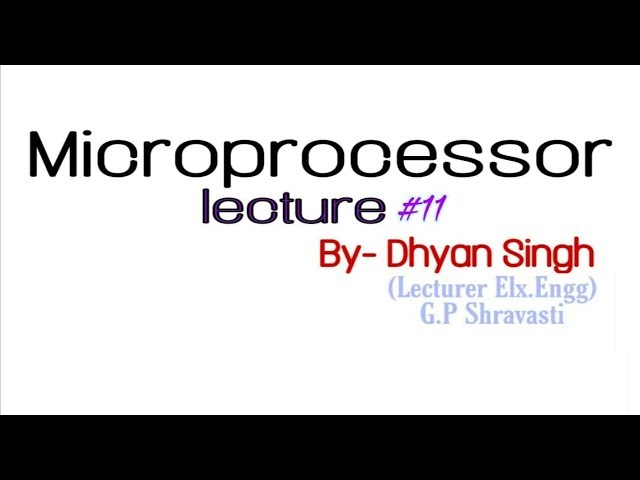 Microprocessor #lecture_11, #Pin_diagram_of_8085_MP