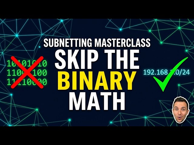 Subnetting Masterclass: Skip the Binary Math (The Shortcut Nobody Teaches You)