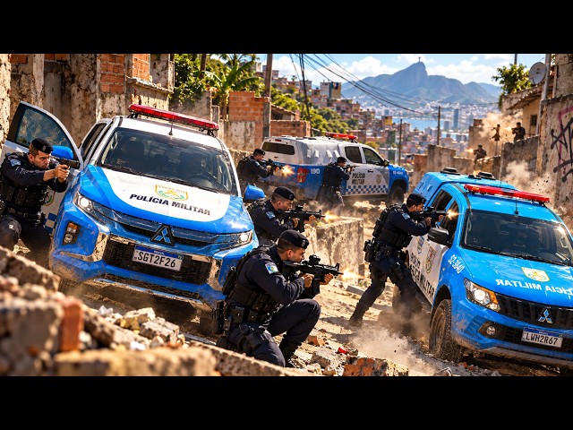 Criminosos Atiram Contra a PM e Acabam Cercados no Rio de Janeiro | GTA 5 POLICIAL