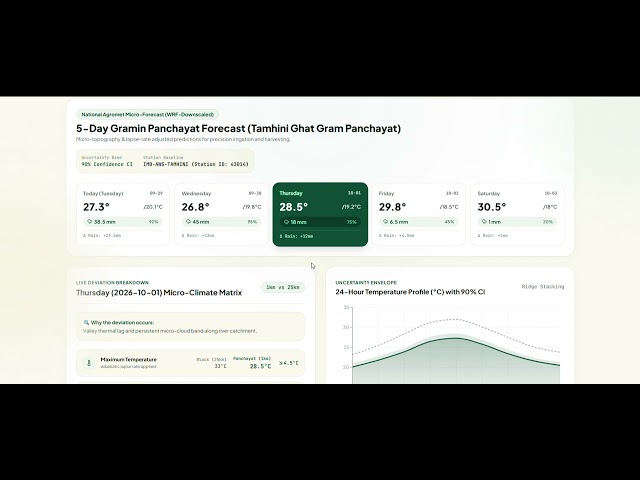 KrishiNetra: AI Weather Downscaling from Block to Panchayat Level - SIH 2026