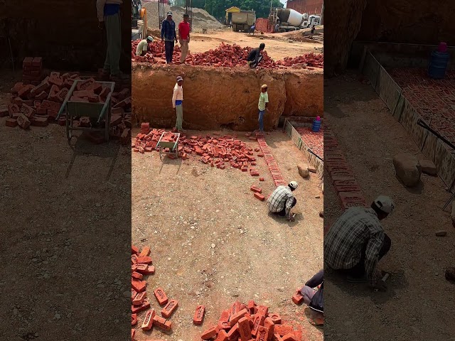 Brick soiling works #footing #construction #buildingservicesengineering #base
