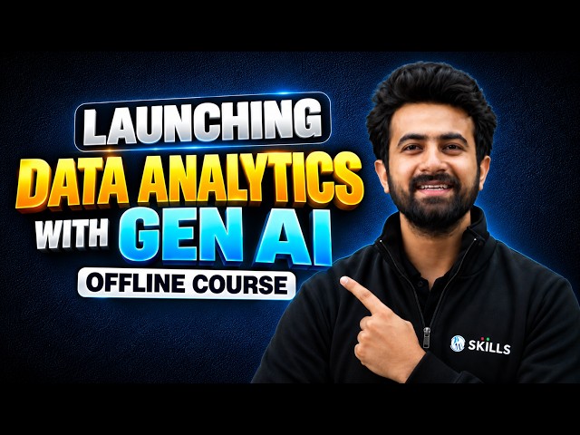 Data Analytics with Gen AI LIVE LAUNCH | Complete Beginner to Job-Ready Course