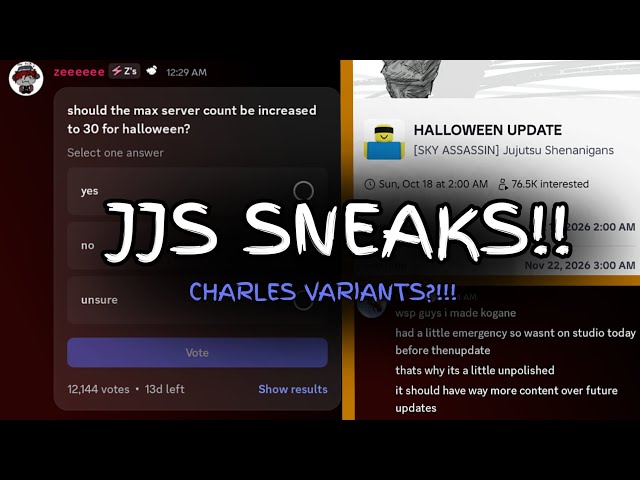 CHARLES VARIANTS + HALLOWEEN UPDATE EVENT PAGE + KOGANE CUSTOMIZATION (JJS Sneaks)