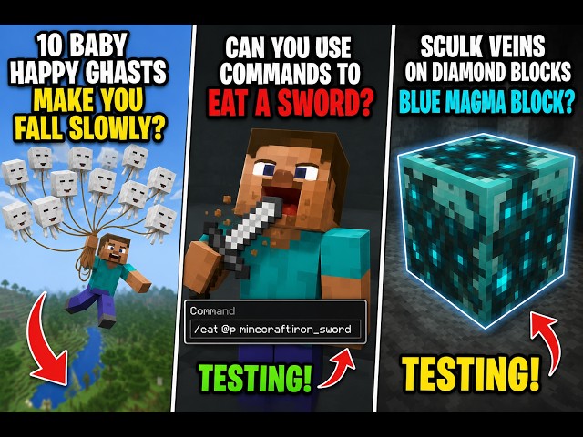 Testing 3 Minecraft Hacks for Your Survival World