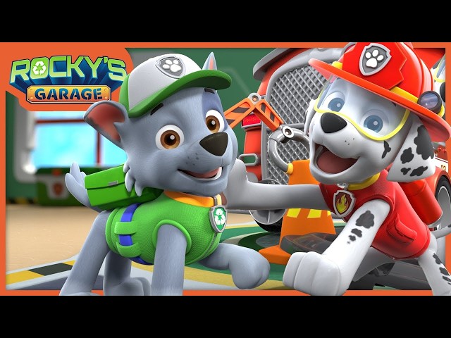 Marshall's Firetruck is Making a TERRIBLE Sound! 🚒🔊 - Rocky's Garage Compilation - PAW Patrol