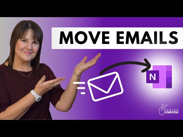 How to move emails from Outlook into OneNote || Connie Clark #onenote