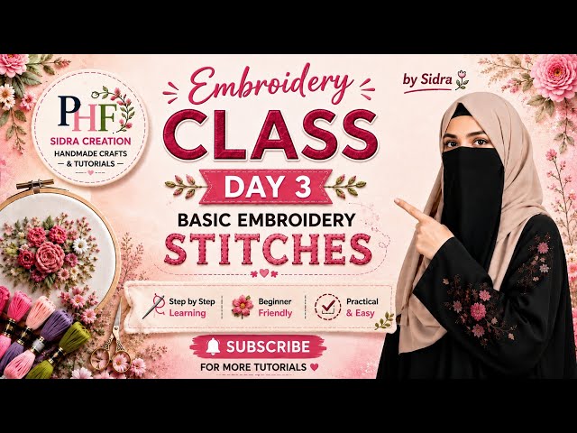 🪡 Running Stitch | Day 3 Running Stitch embroidery ki sabse basic aur aasan stitch hai.