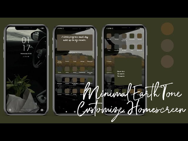 Minimal Earth Tone Customize Homescreen 🌱 | Android Version