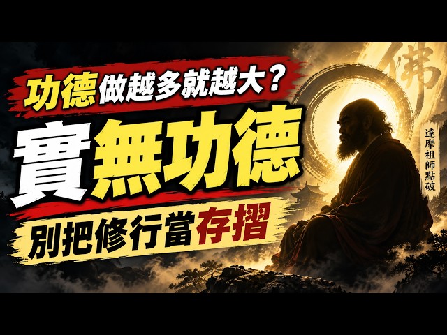 做越多功德越大？別把修行當存摺！做錯「這件事」你的付出「實無功德」？